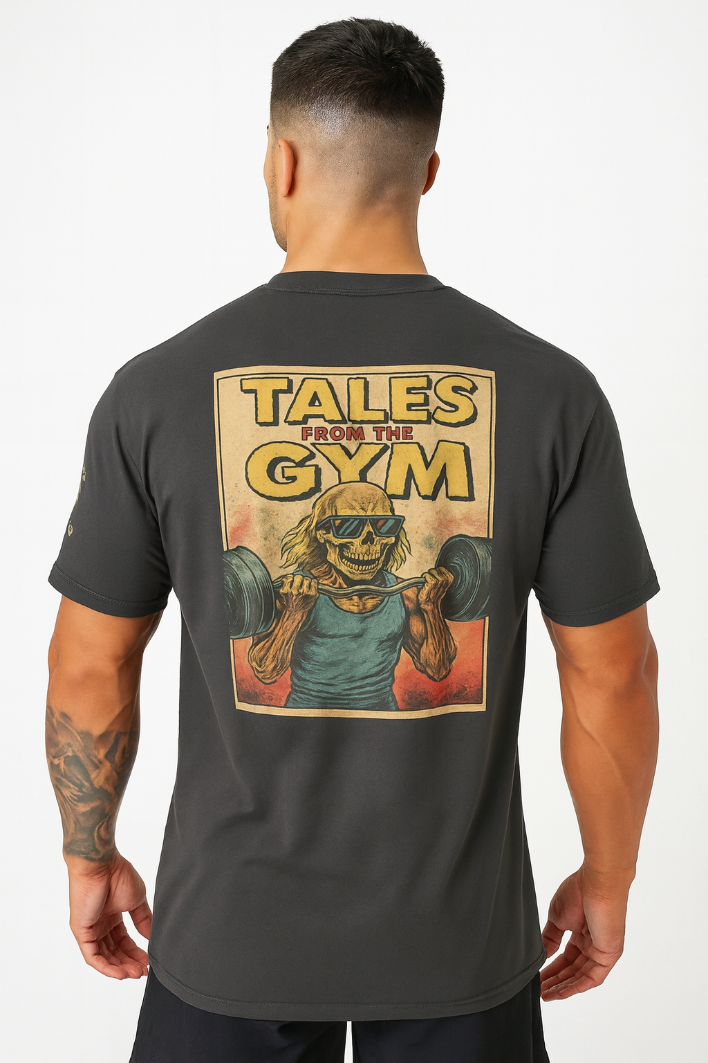Oversized faded t-shirt-TALES FROM THE GYM