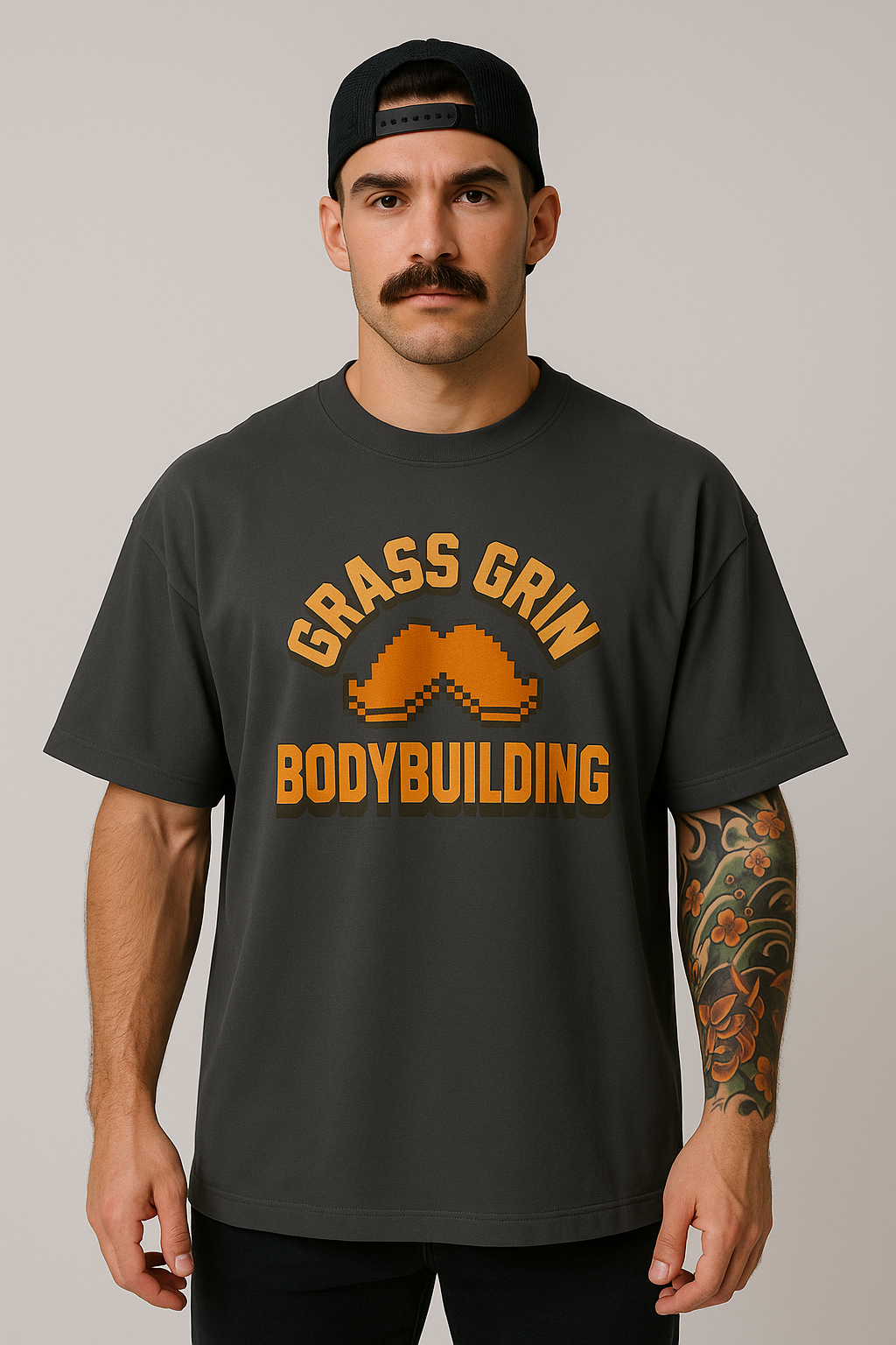 oversized Protein Pixels faded heavy T