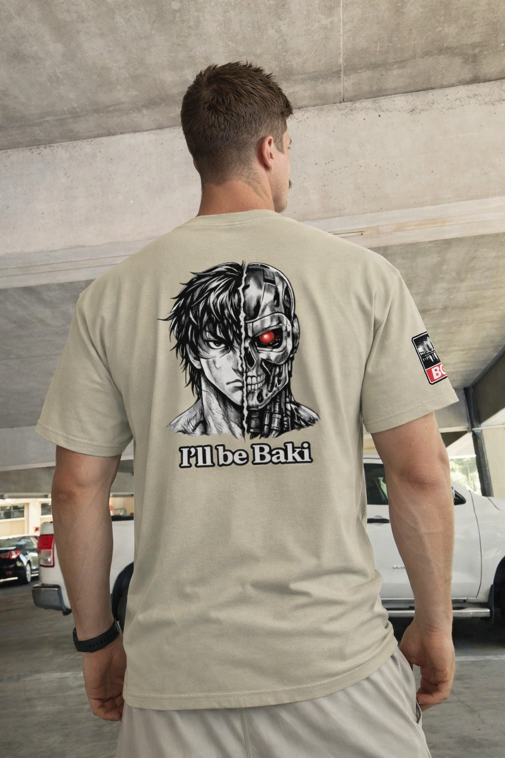 HALF-ANIME Oversized faded t-shirt