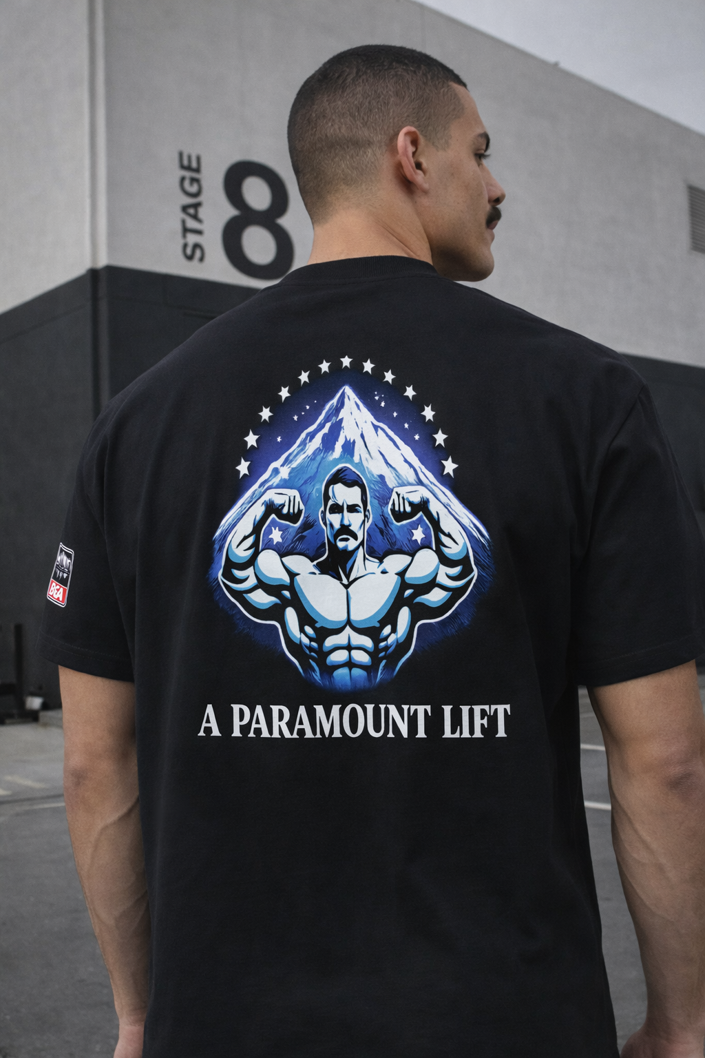 PARAMOUNT LIFT- organic oversized high neck t-shirt