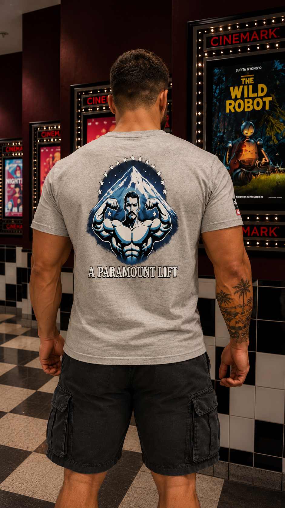 PARAMOUNT LIFT- organic oversized high neck t-shirt